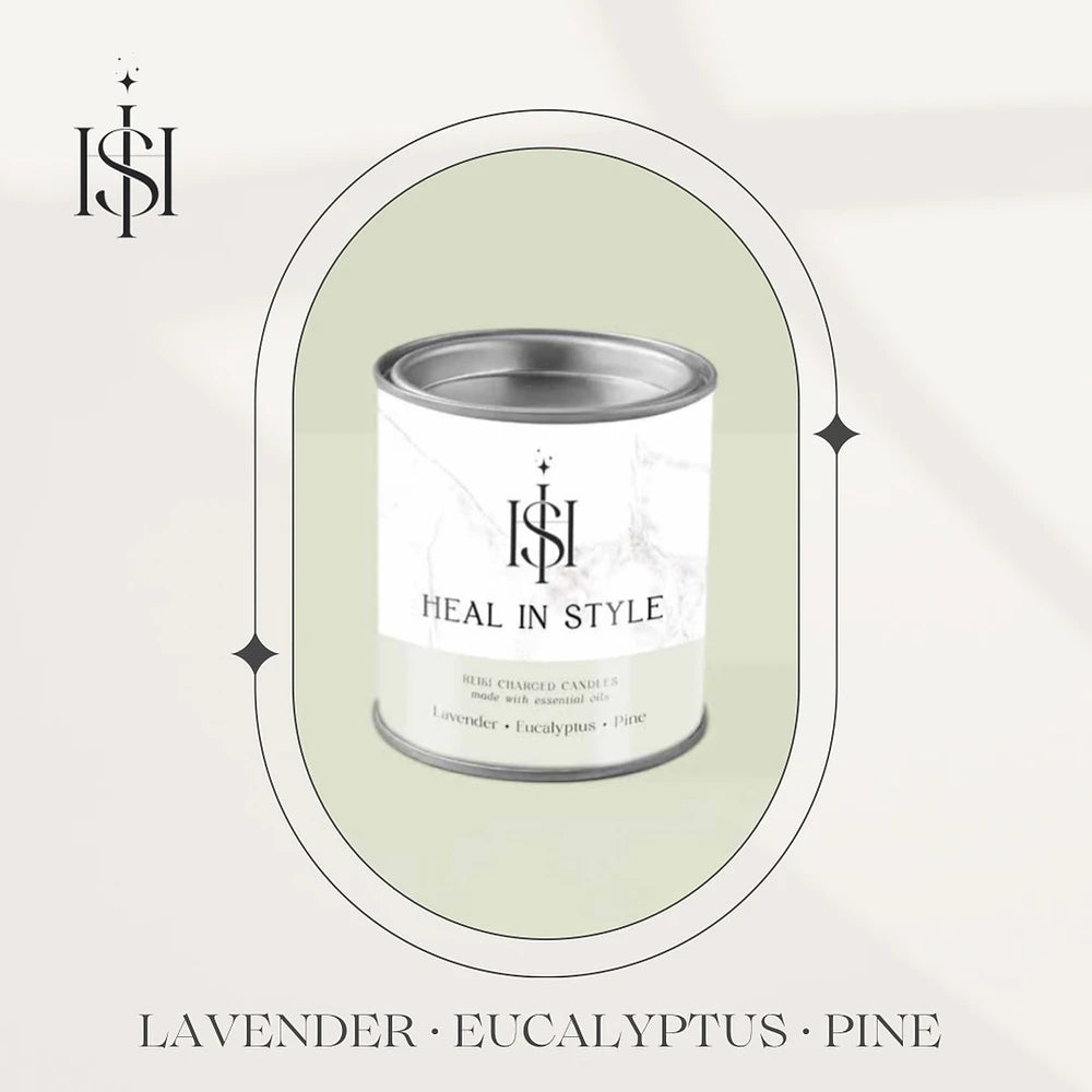 Heal in Style - Lavender, Eucalyptus and Pine - Essential Oil Candle