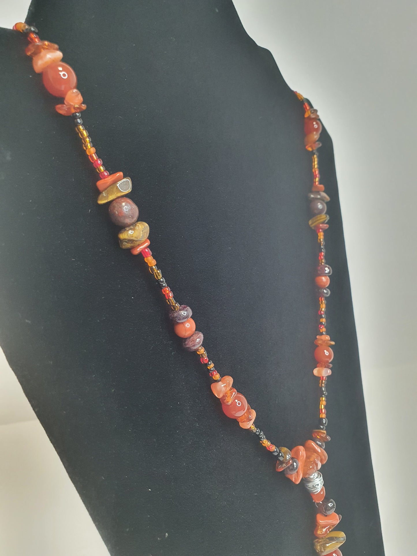 Red Crystal Moon necklace. (Matching items available.)