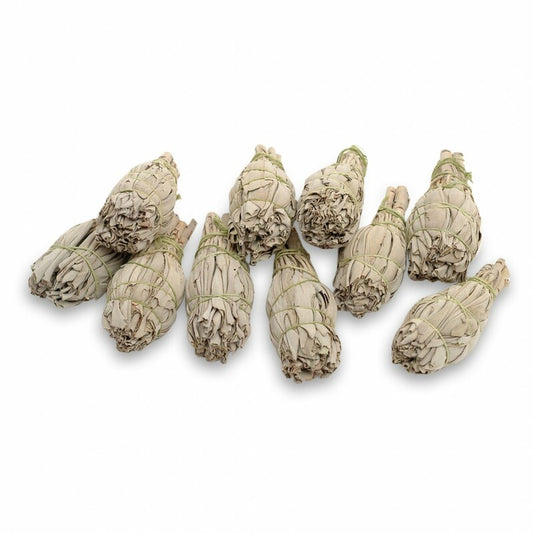 Mini white sage smudge stick