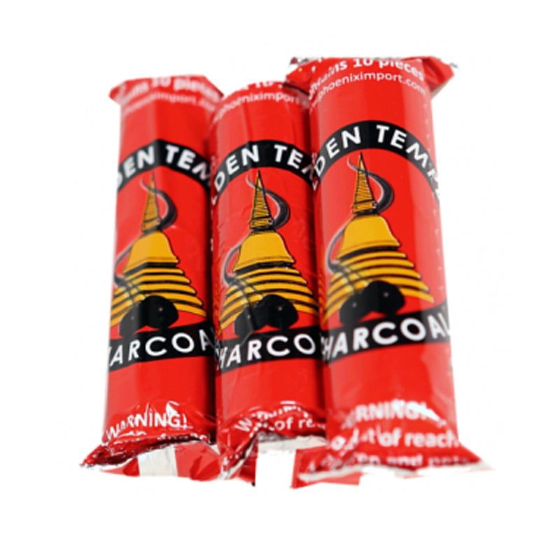 Golden Temple Charcoal Disks - roll of 10