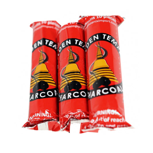 Golden Temple Charcoal Disks - roll of 10