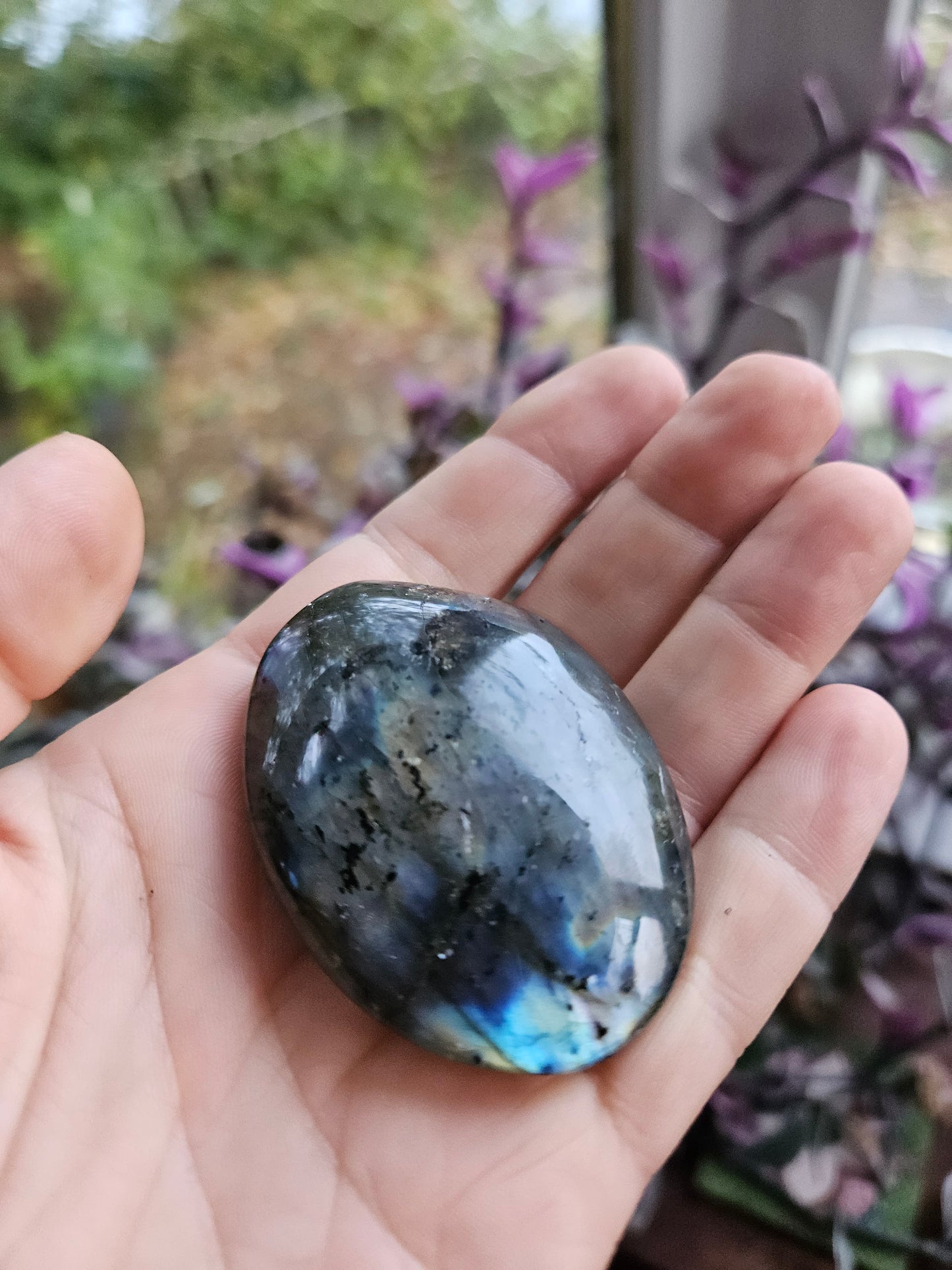 Labradorite Palm Stone 1