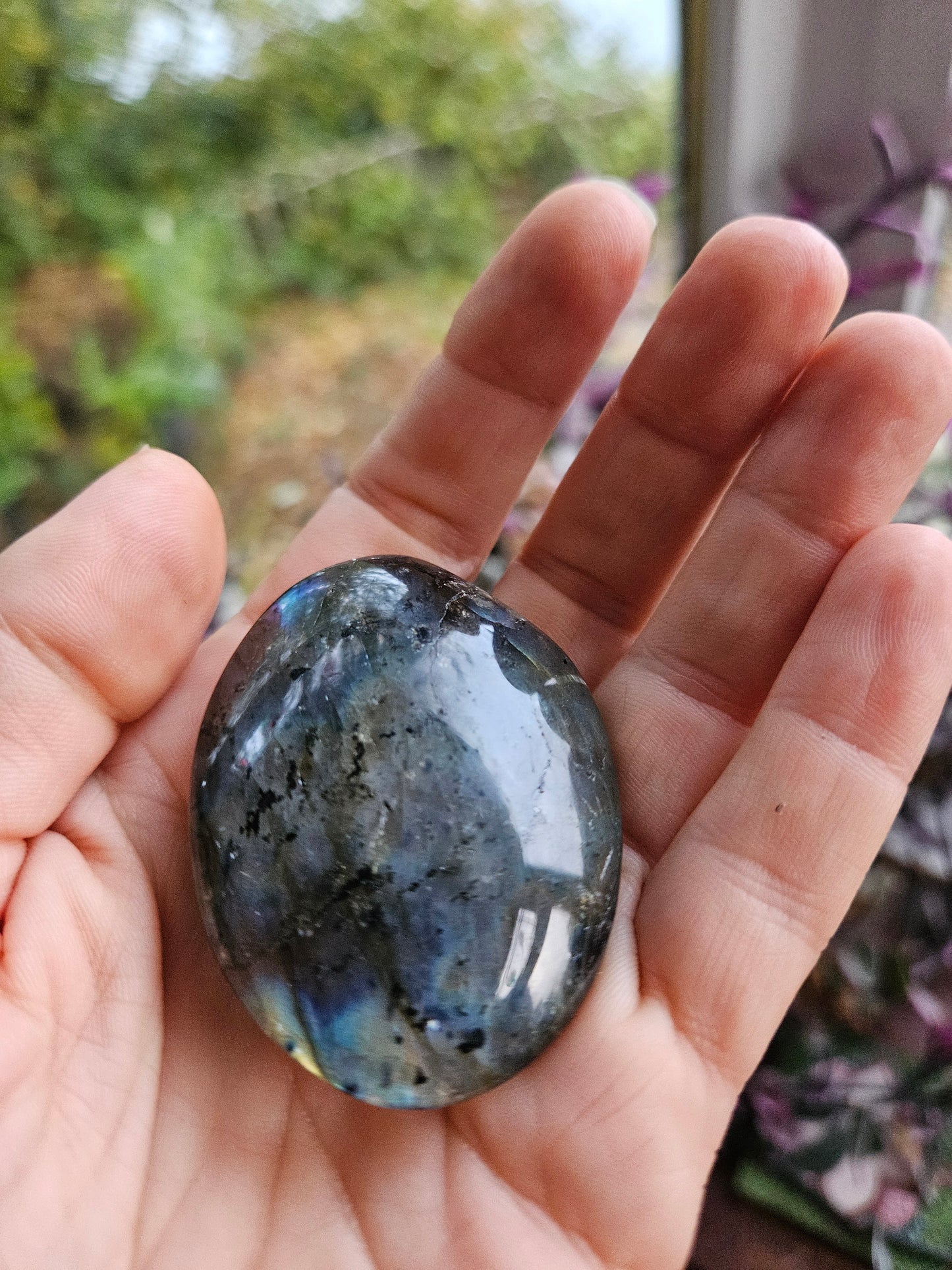 Labradorite Palm Stone 1