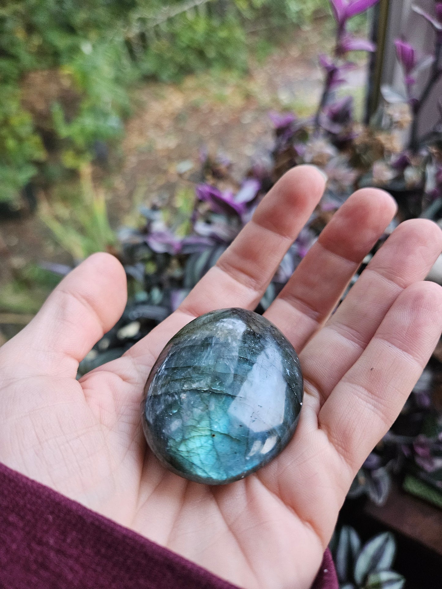 Labradorite Palm Stone 2