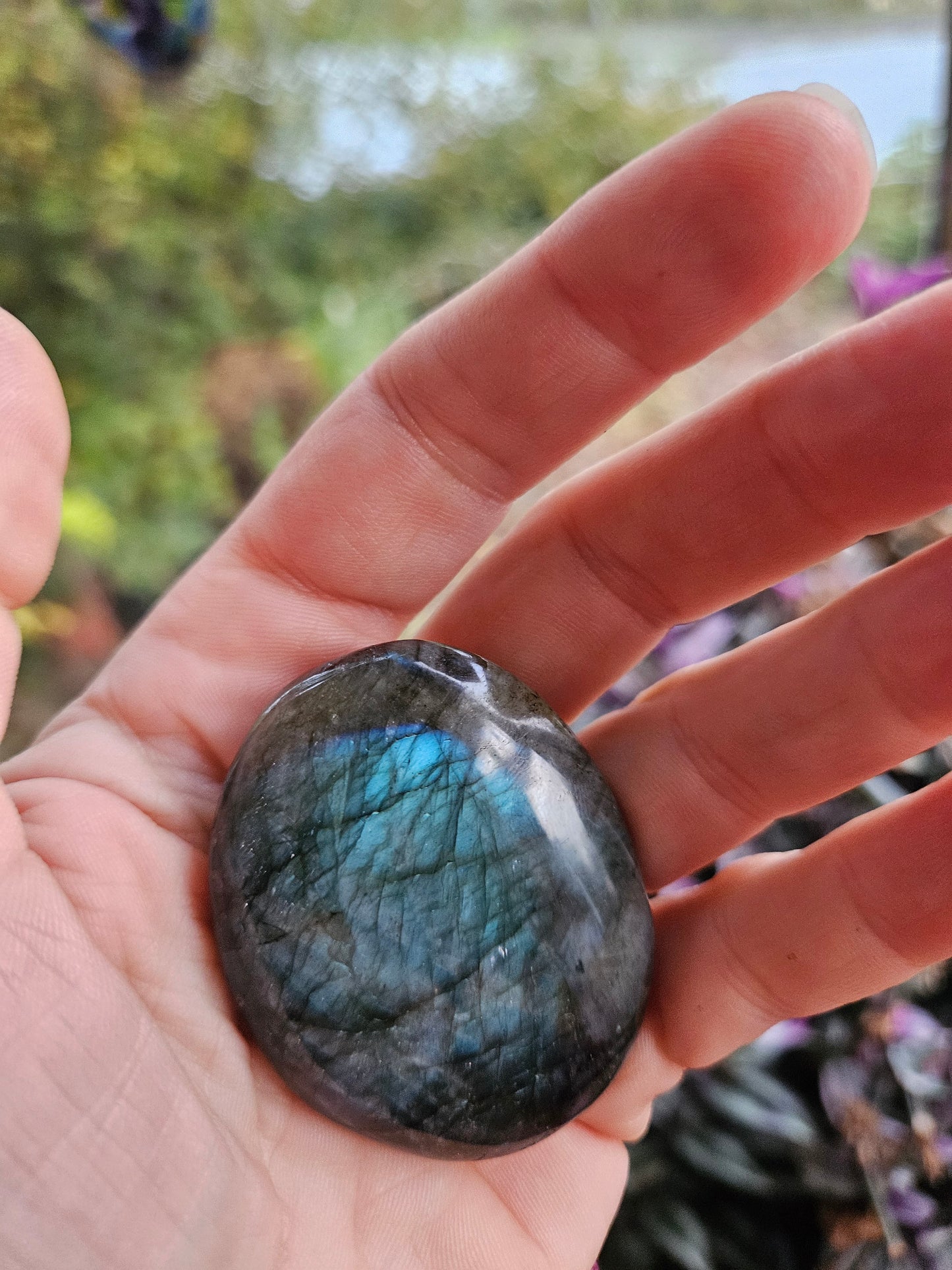 Labradorite Palm Stone 2
