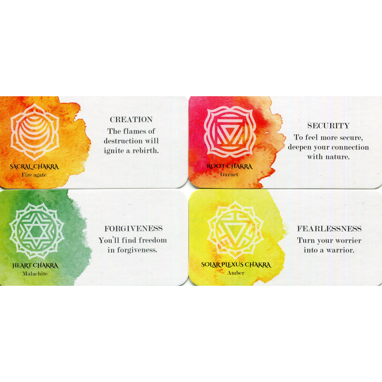 Chakra Love Mini Cards by Katie Manekshaw