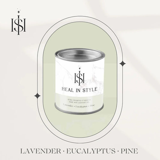 Heal in Style - Lavender, Eucalyptus and Pine -  Essential Oil Candle