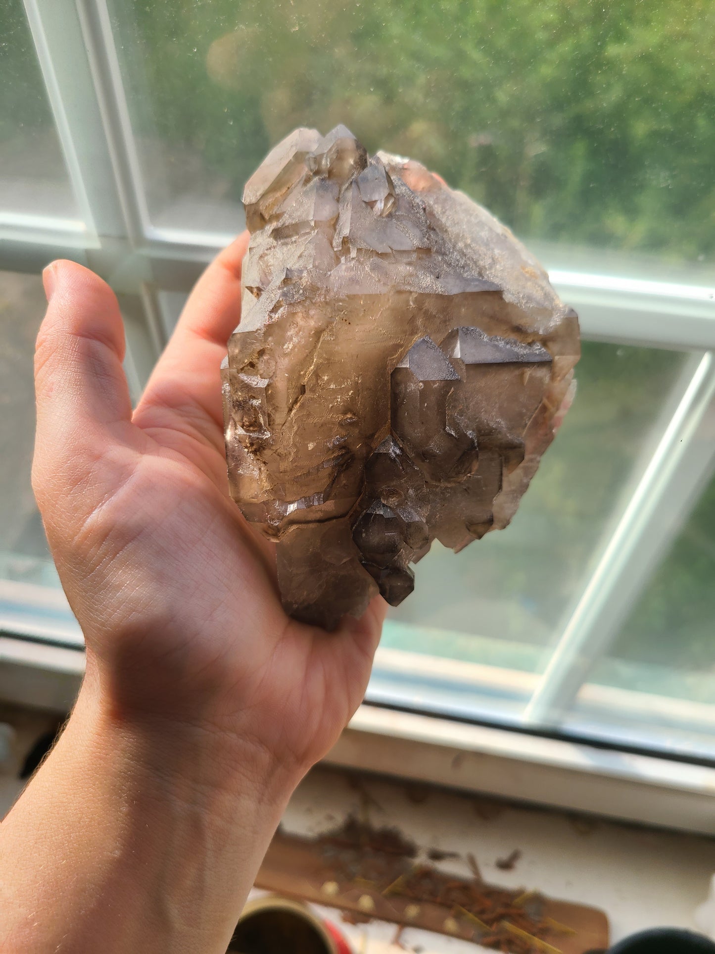 Large Brazillian Elestial Smokey Quartz