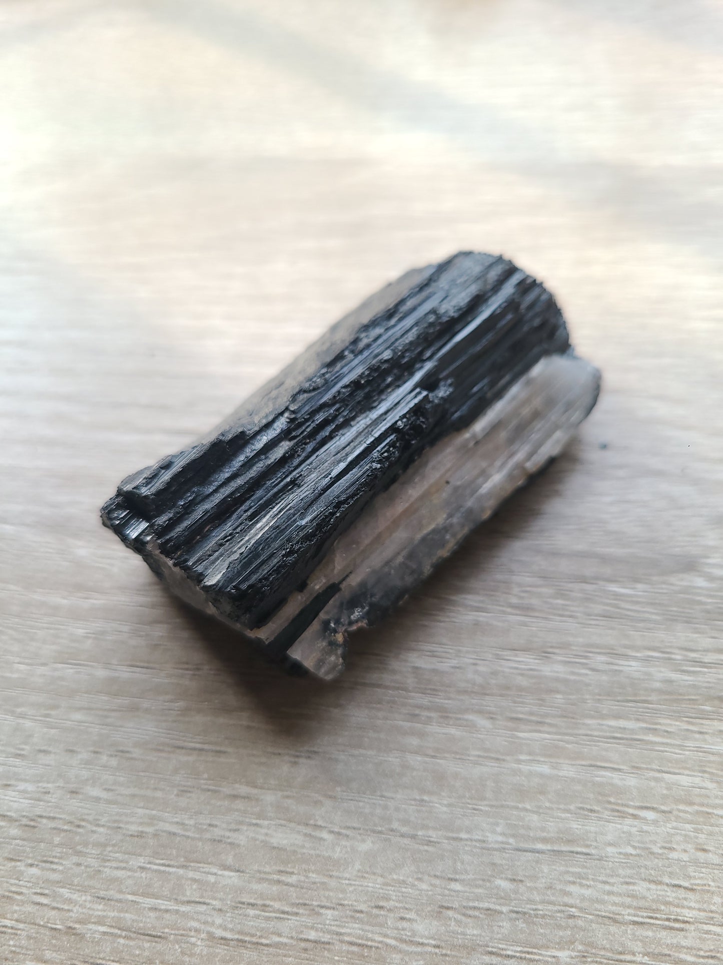 Black Tourmaline with Quartz