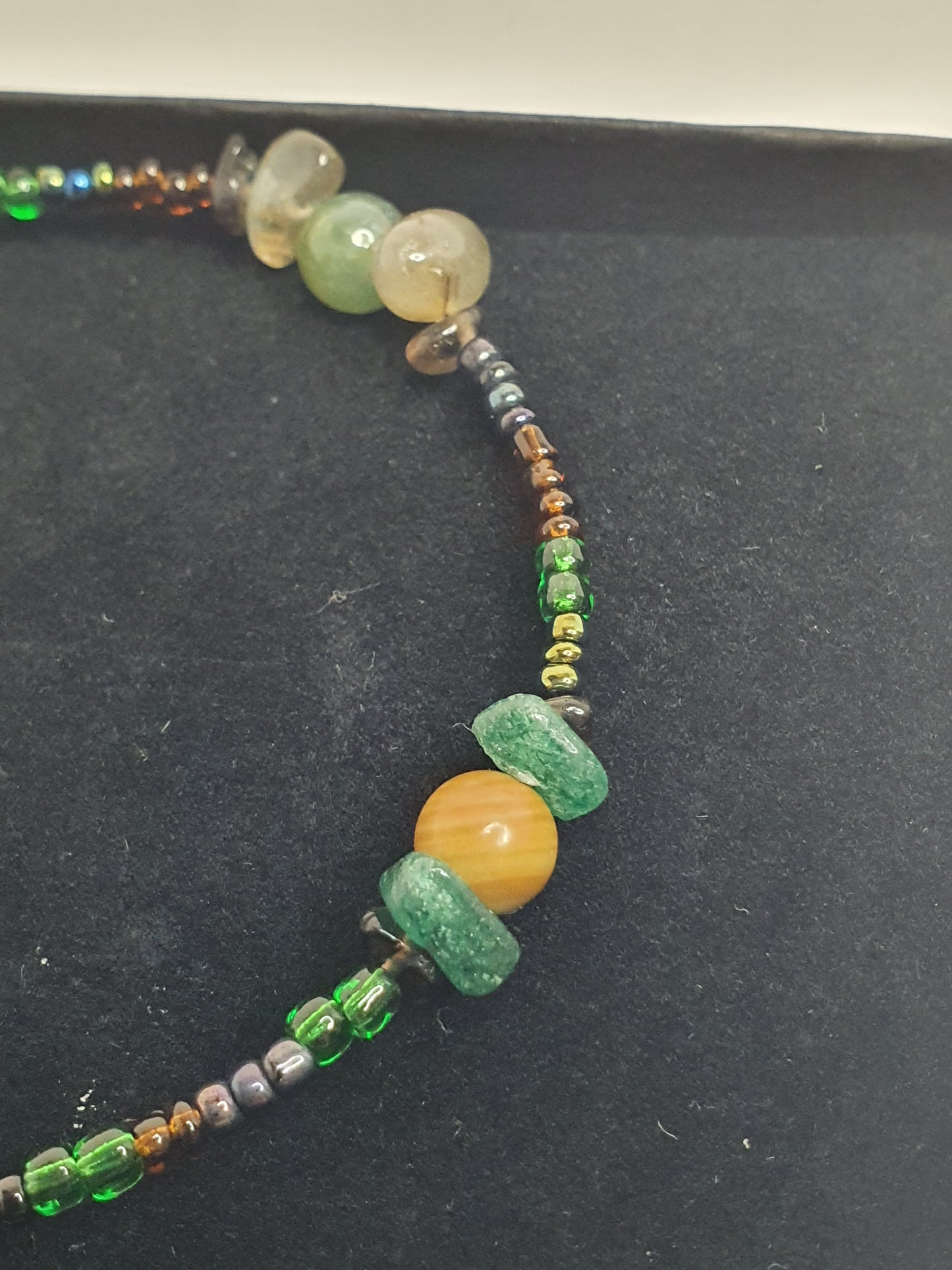 Green Crystal Moon bracelet. (Matching items available.)