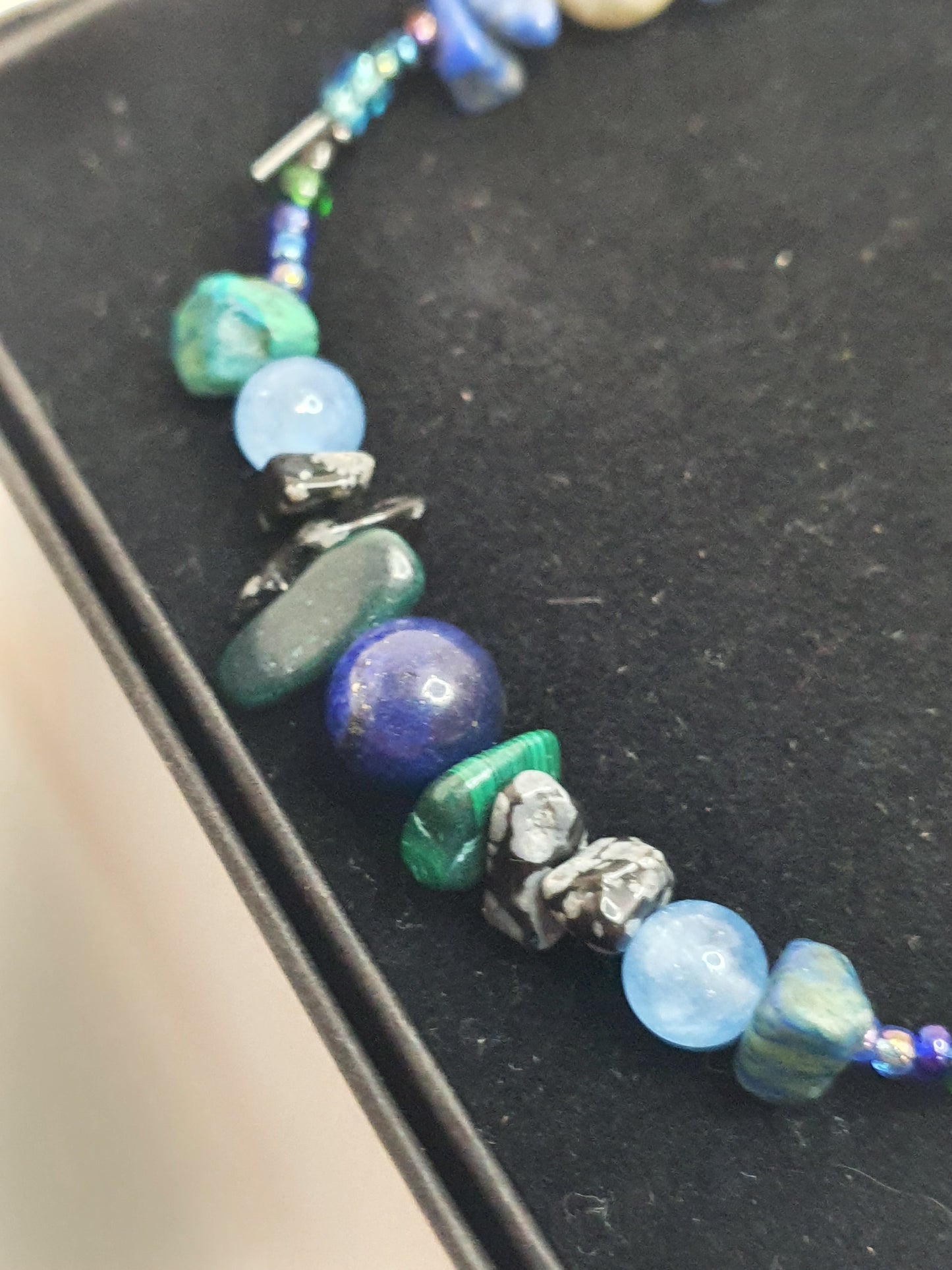 Blue Crystal Moon bracelet.