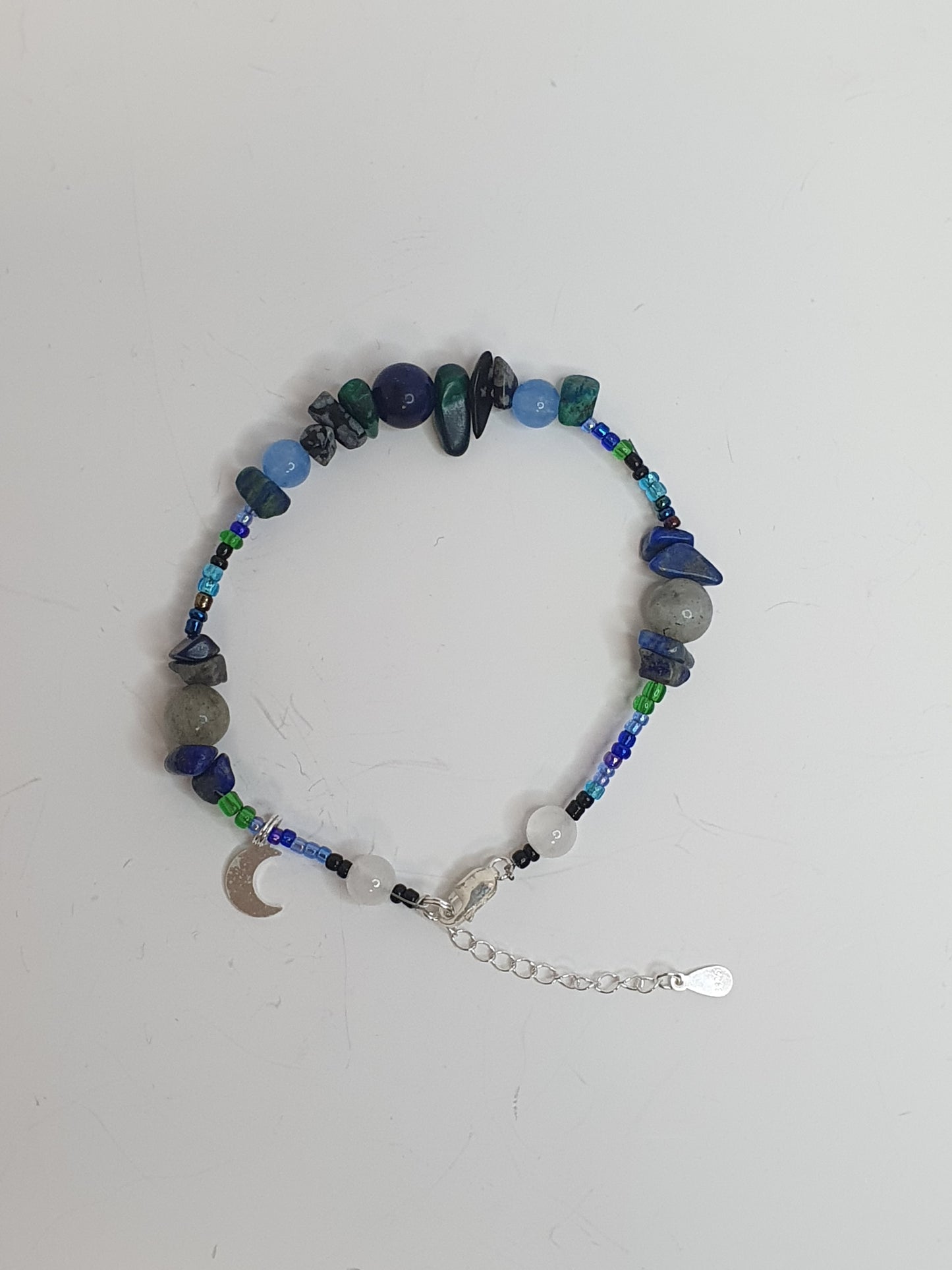 Blue Crystal Moon bracelet.